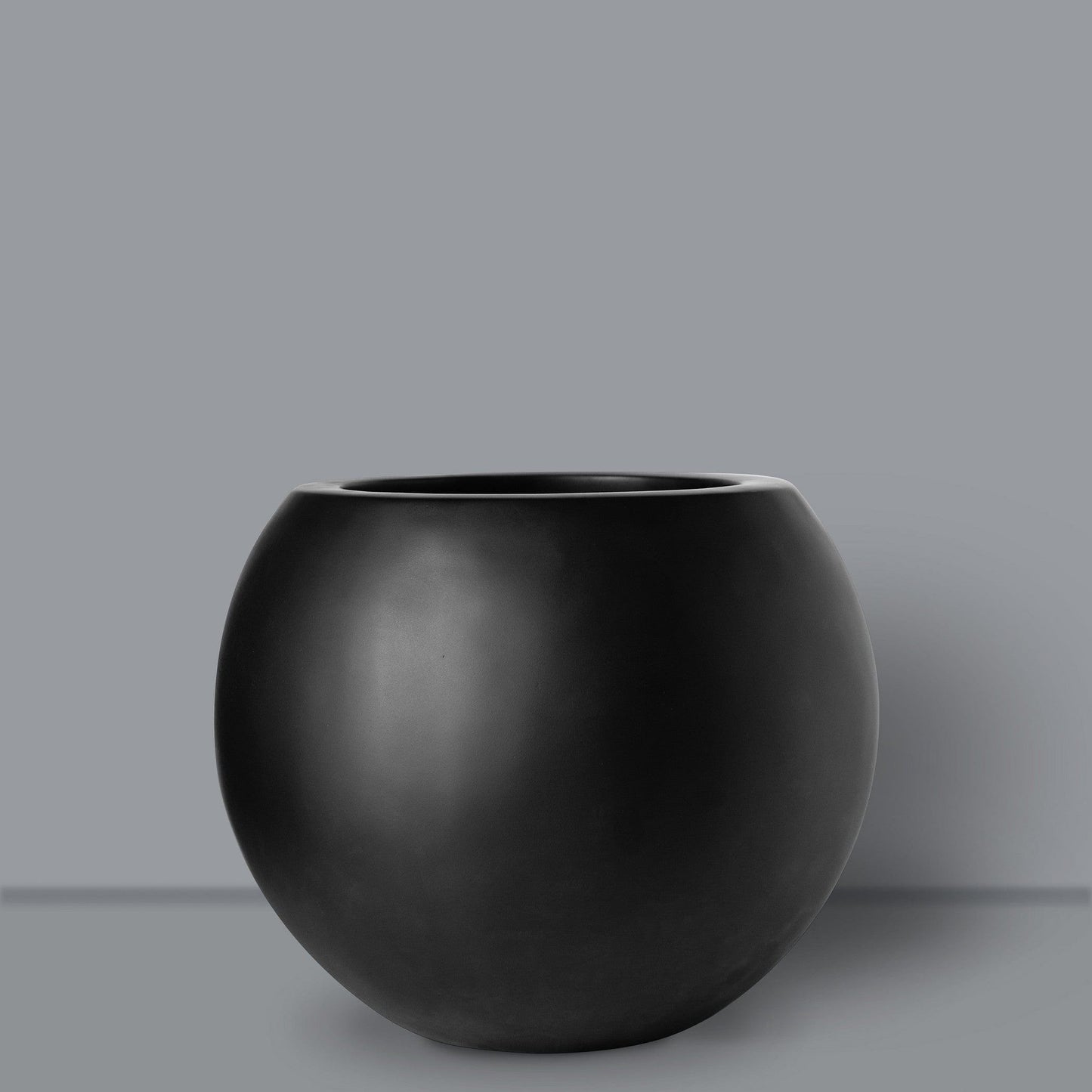 Vintage Globe FRP Floor Planter | Available Color White, Black, Green & Grey |