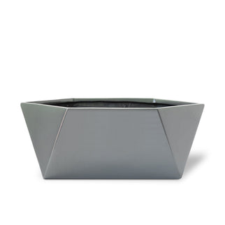 Geometric Tabletop FRP Planter | Available Color White, Black, Grey & Green |