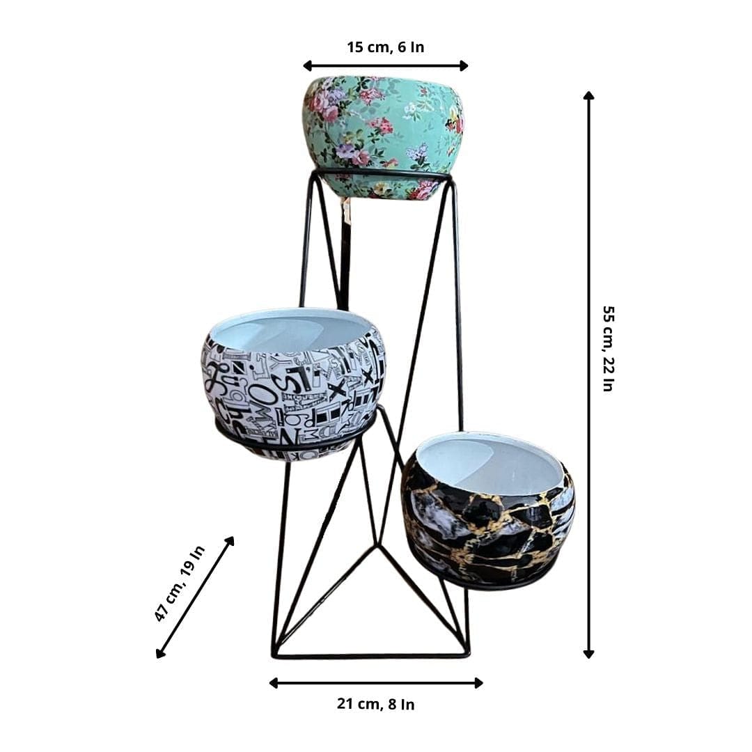 3-Tier Stand with Apple Pots