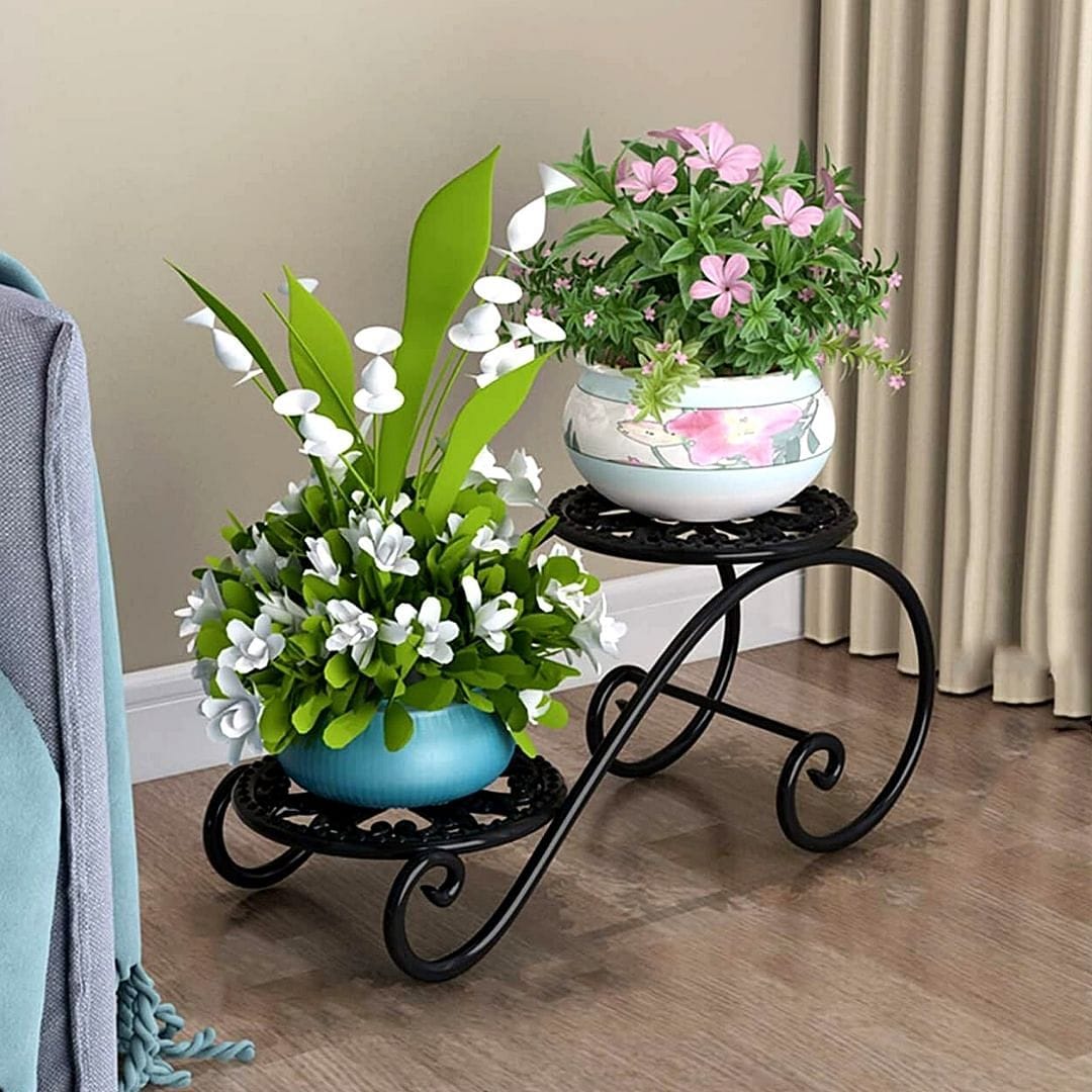 11 in plant pot 2-Tier Planter Stand (11 Inch Height) – Leafy Island