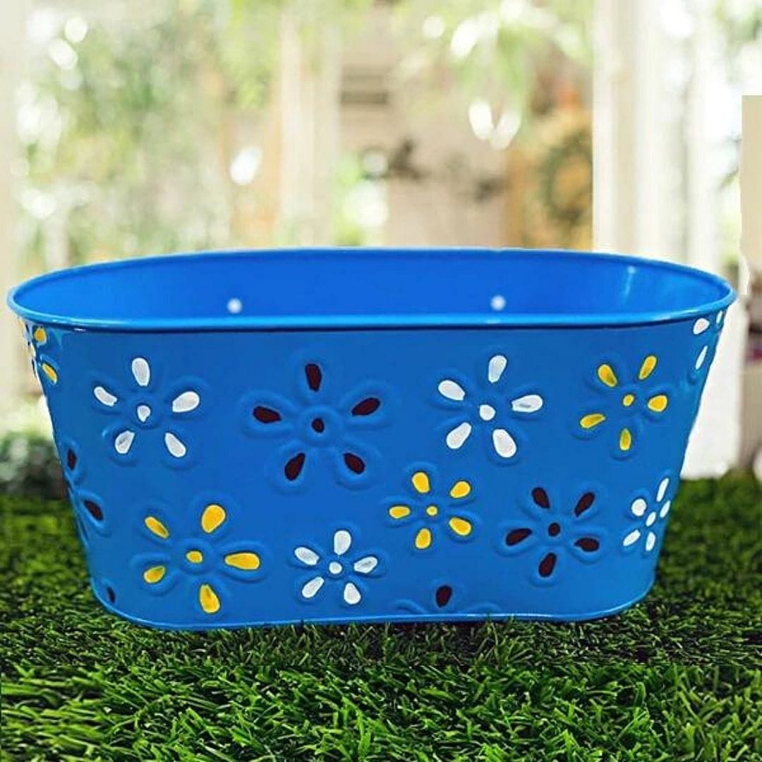 Floral Metal Railing Planters (Double Hook)