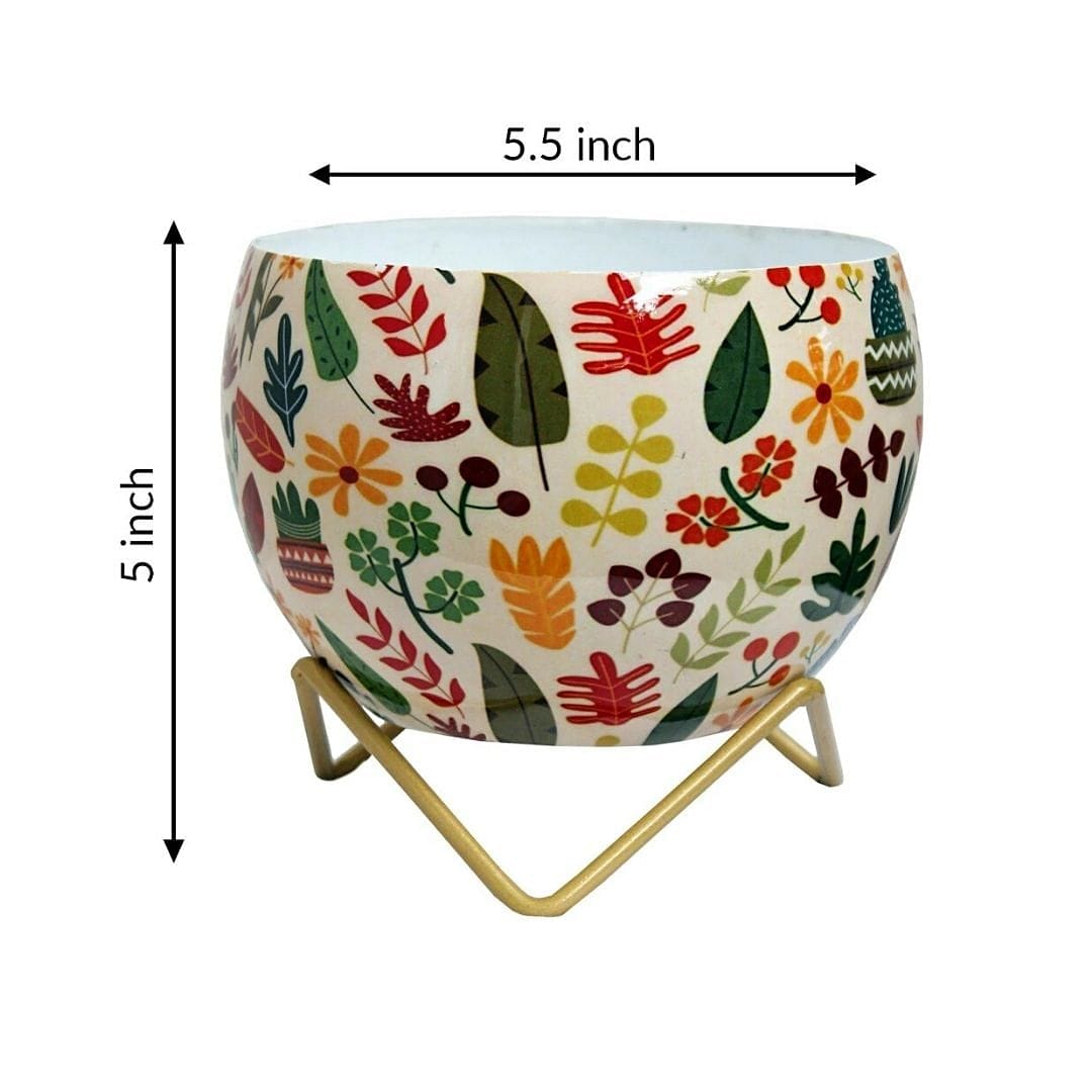 Floral White Lavender Table Top Planter