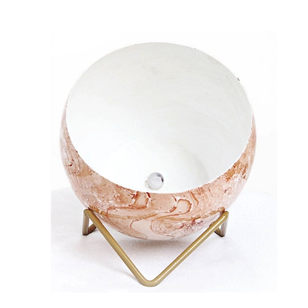 Marble Orange Lavender Table Top Planter