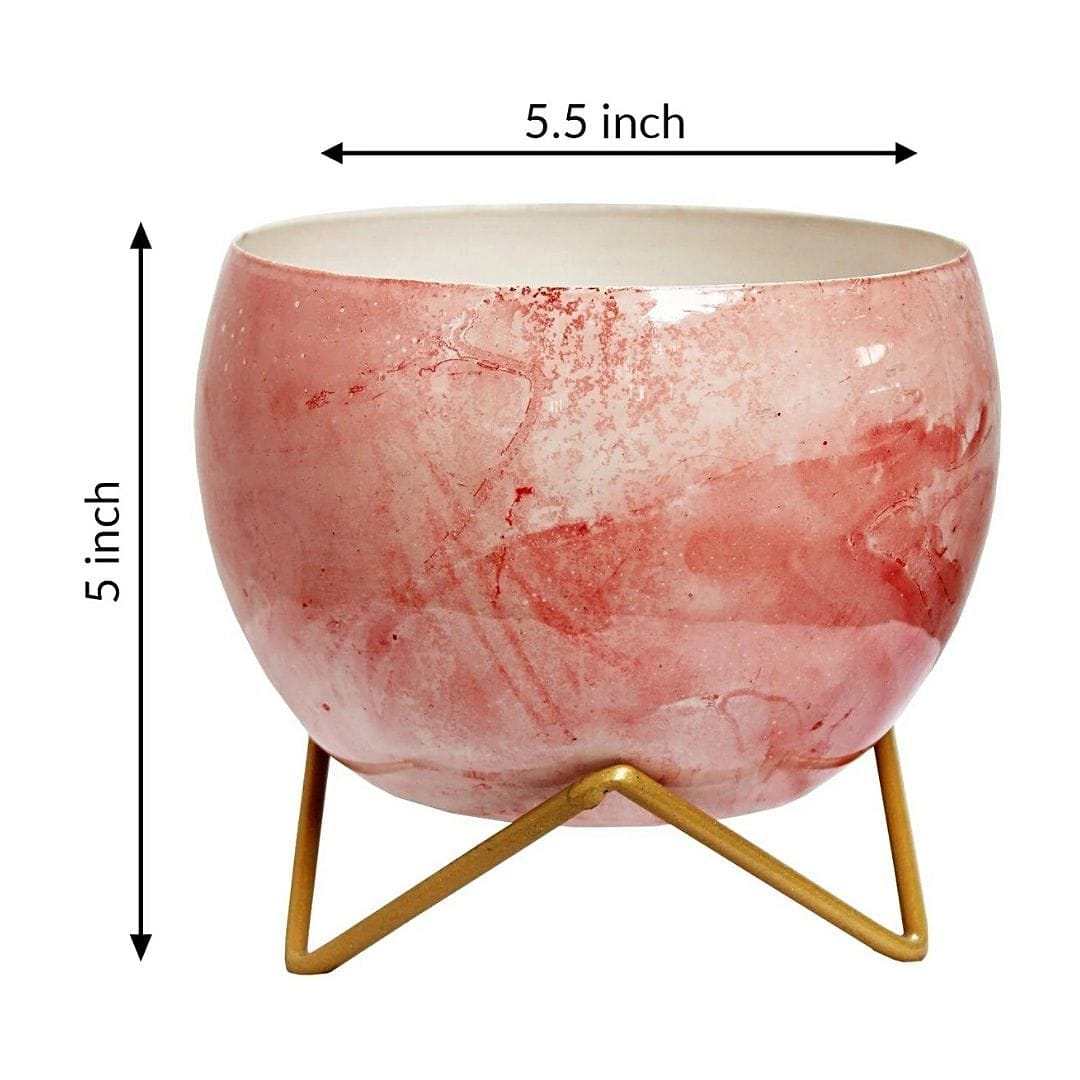 Marble Pink Lavender Table Top Planter