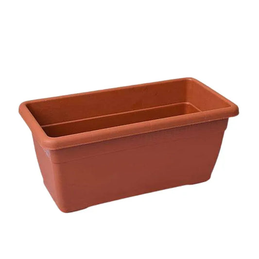 17-Inch Terracotta Rectangular Garden Pot - Pack of 3/5