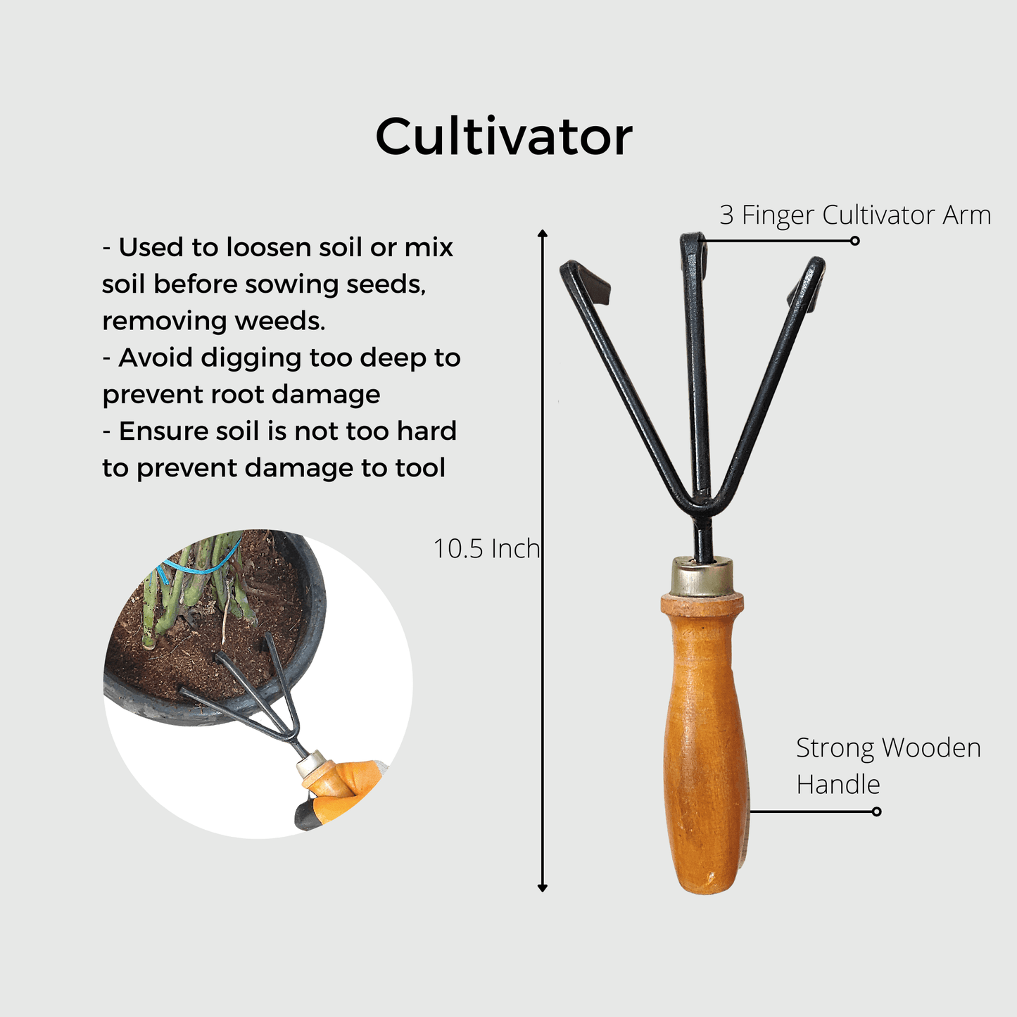Gardening Complete Tools Kit - Hand crafted- Set of 8