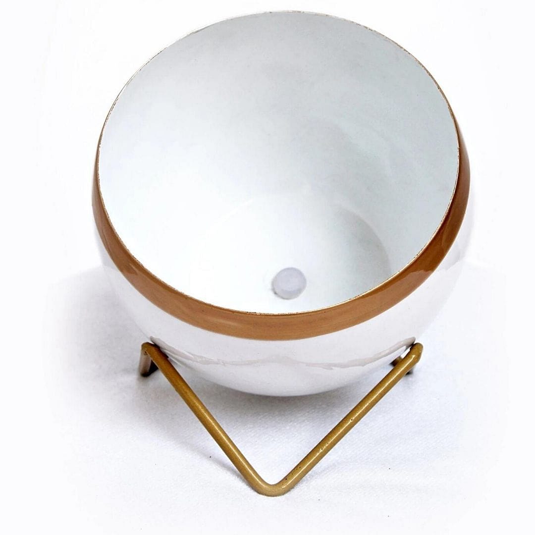 White Lavender Table Top Planter