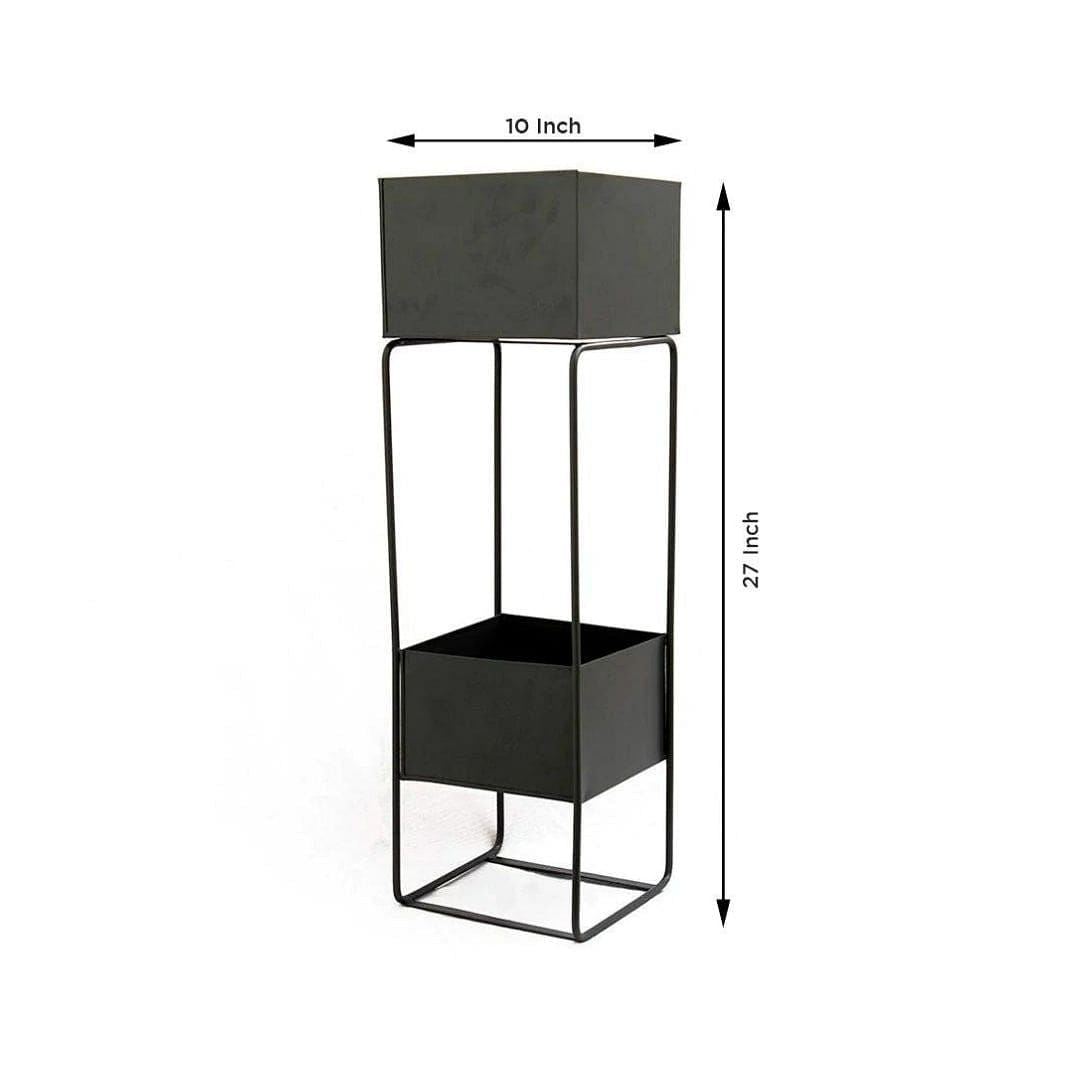 Suave 2-Tier Metal Planter Stand