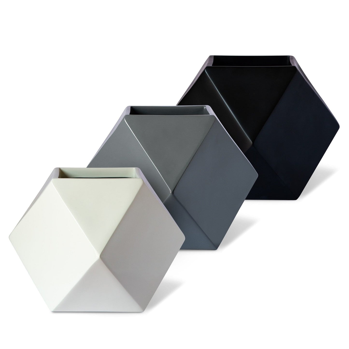Hexlo FRP Floor Planter | Available Color White, Black, Green & Grey |