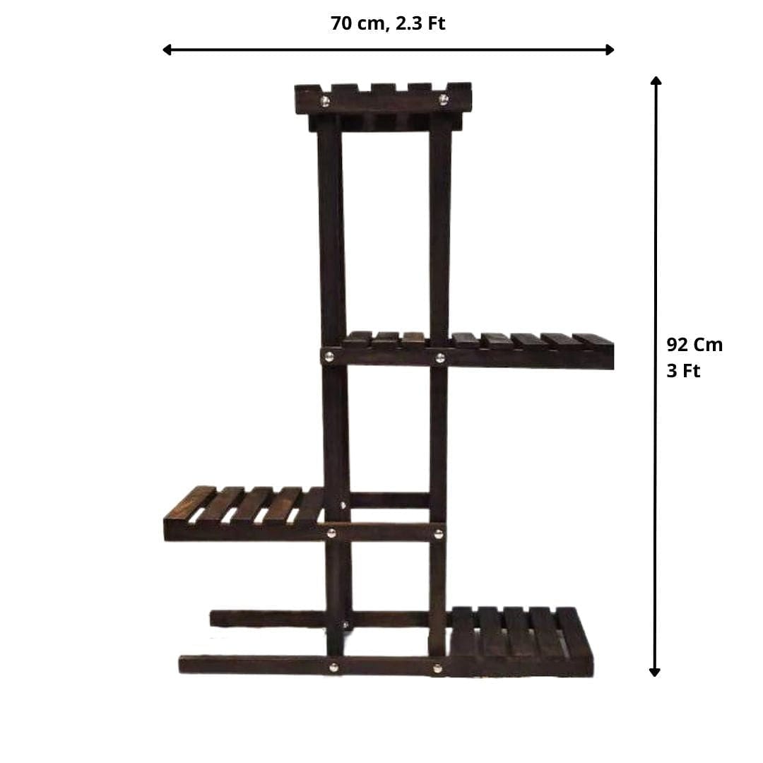 Vintage Wooden 3-Tier Plant Stand
