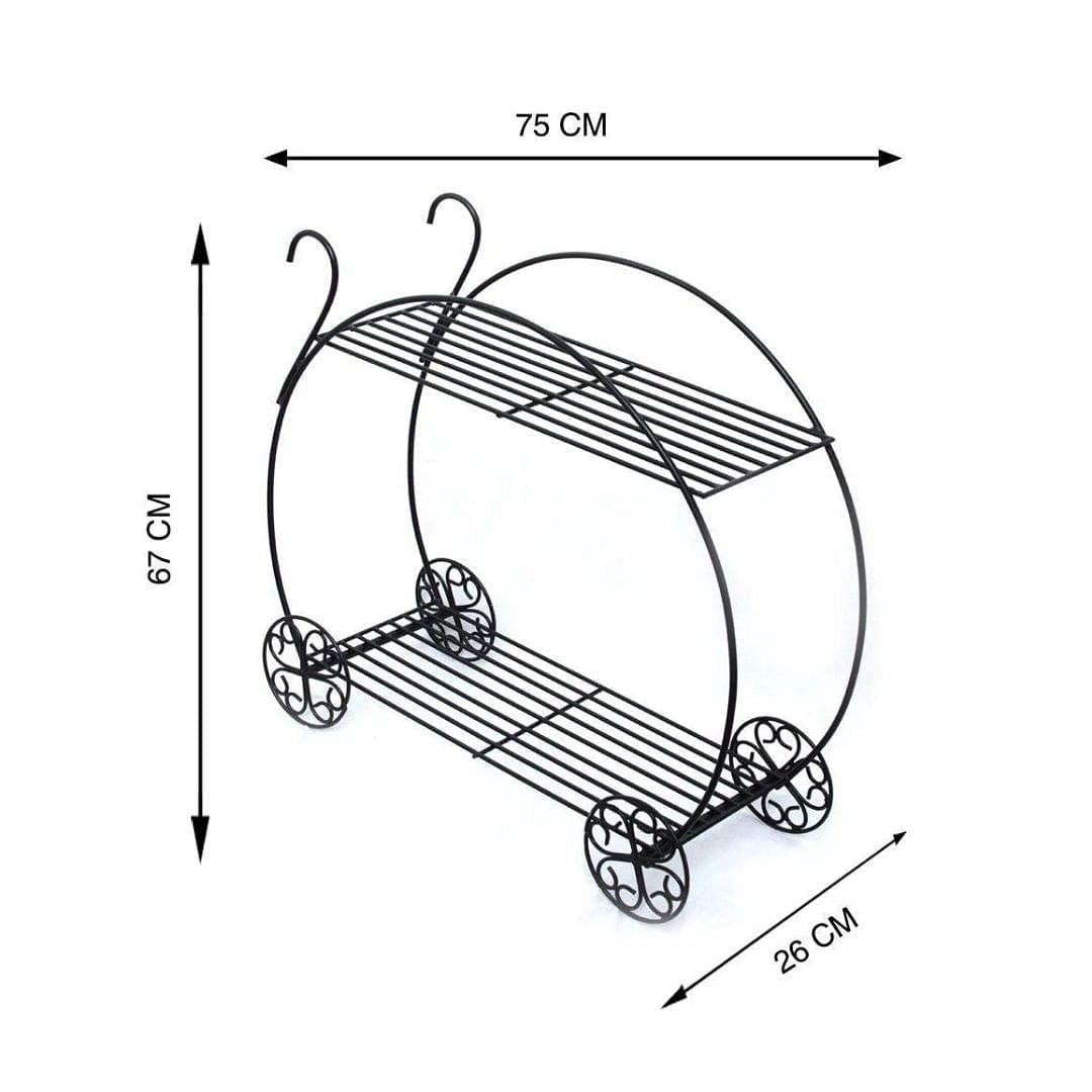 Swan Trolley Cart - Metal Stand (2-Tier)