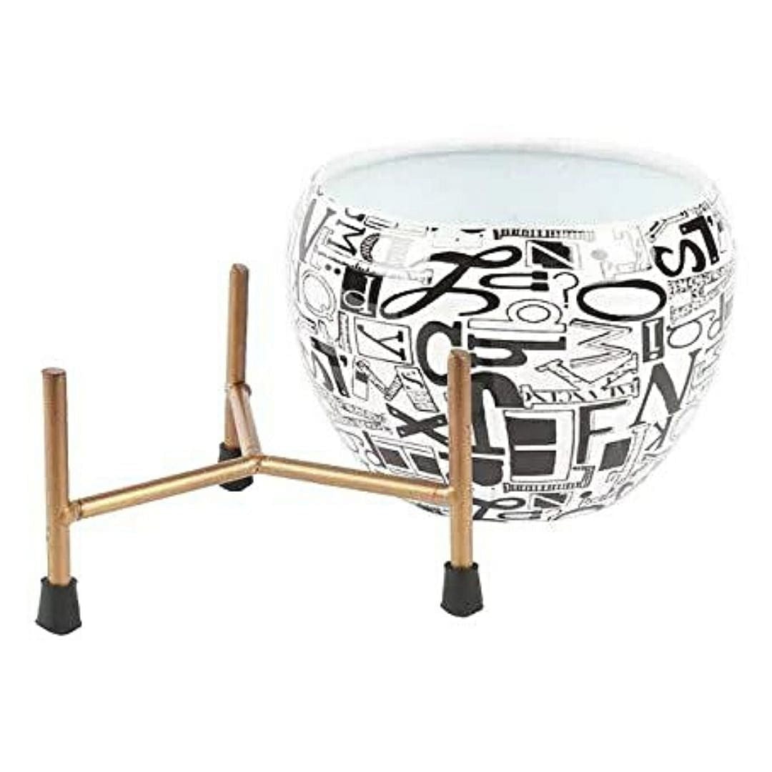 Alphabet Doodle Lavender Tabletop Planter