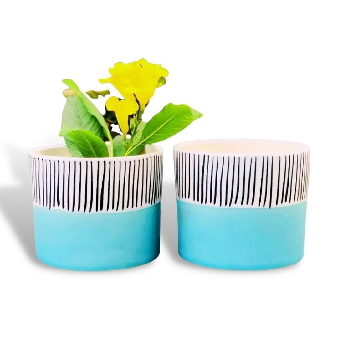 Flamenco Ceramic Planter - Set of 2