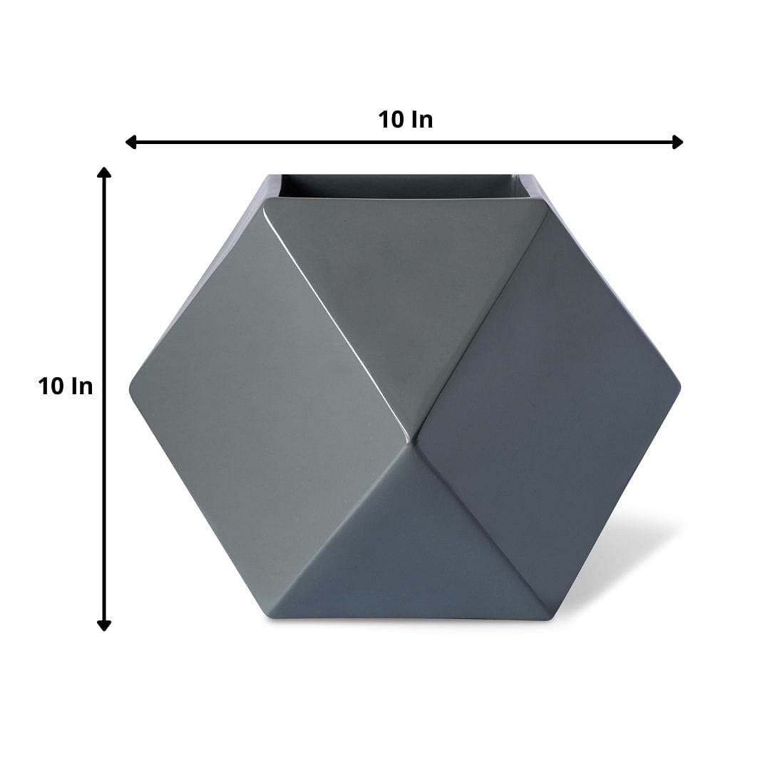 Hexlo FRP Floor Planter | Available Color White, Black, Green & Grey |