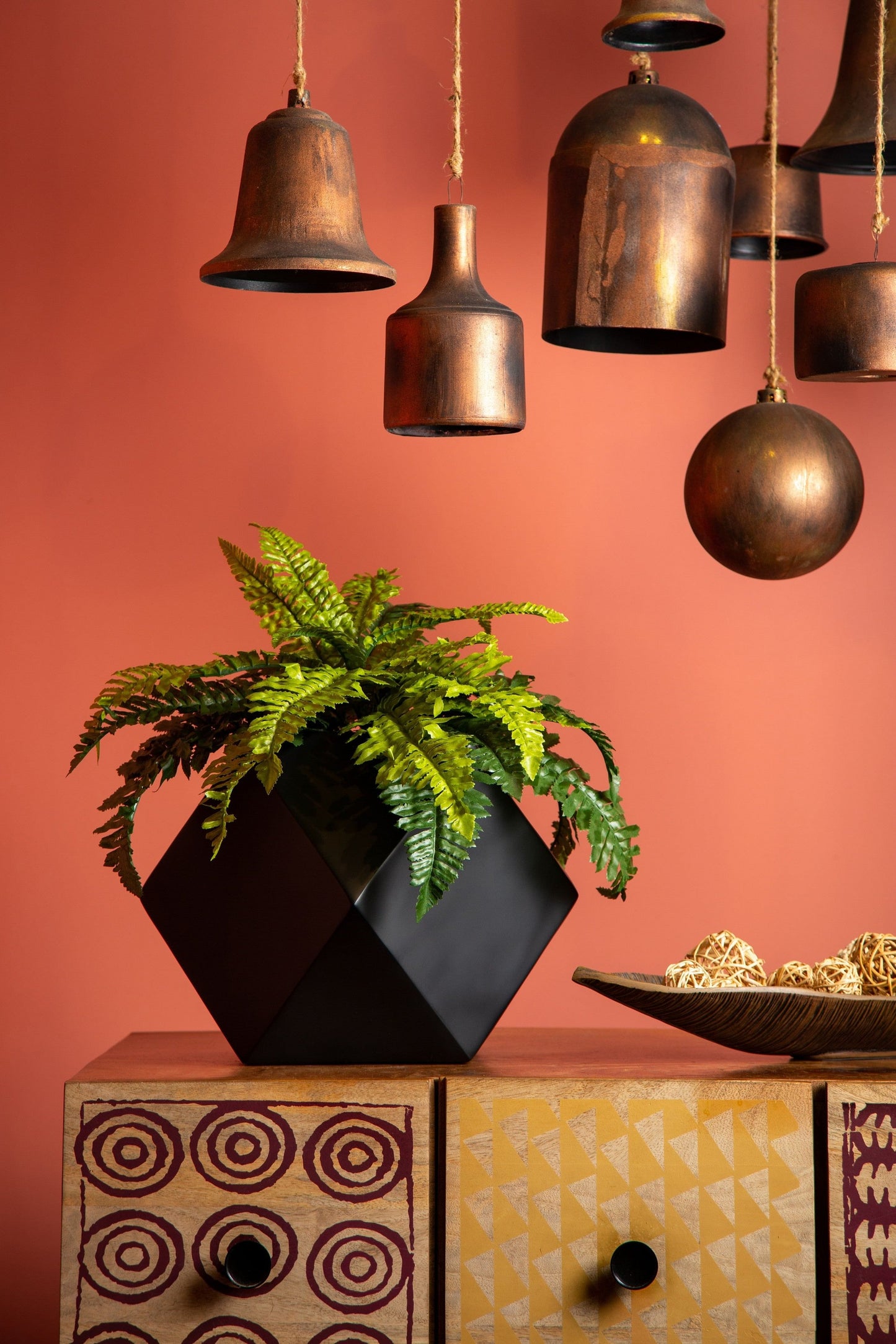 Hexlo FRP Floor Planter | Available Color White, Black, Green & Grey |