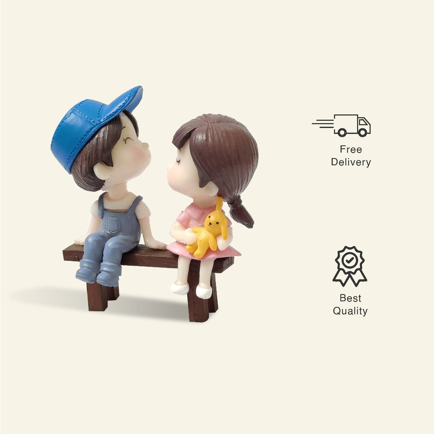 Couple On The Bench - Miniature Decor