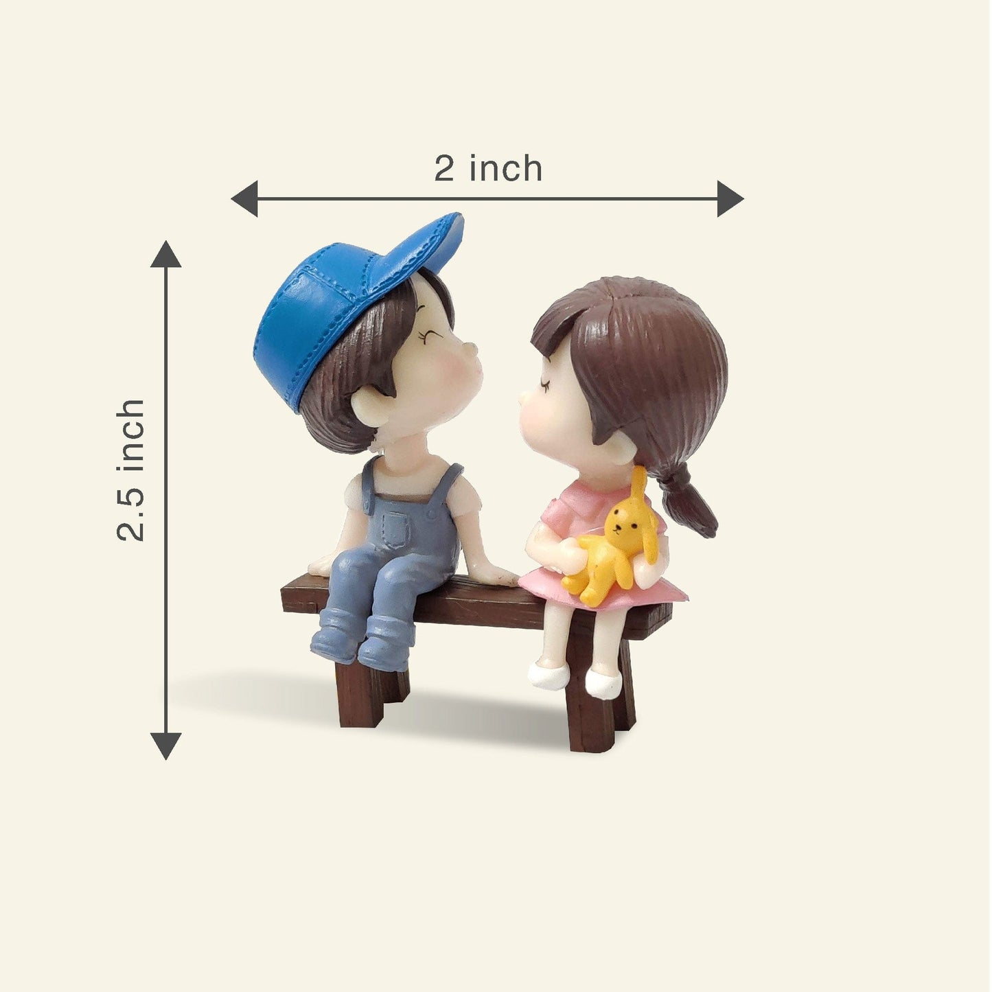 Couple On The Bench - Miniature Decor