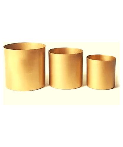 Ariviya Gold Pot with foldable stand - Set of 3
