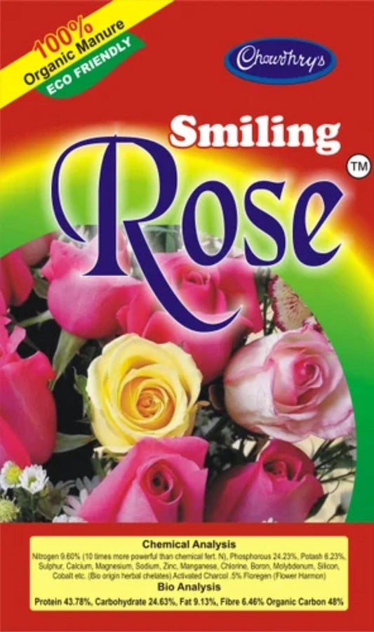 Smiling Rose ( Neem Coated) Flower Boost Organic Manure - 500 Gm