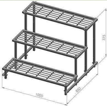 3-Step Balcony Plant Stand