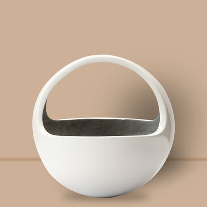 Hanging Basket FRP Planter | Available Color White, Black, Green & Grey |