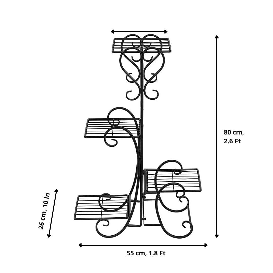 4-Tier Heart Planter Stand