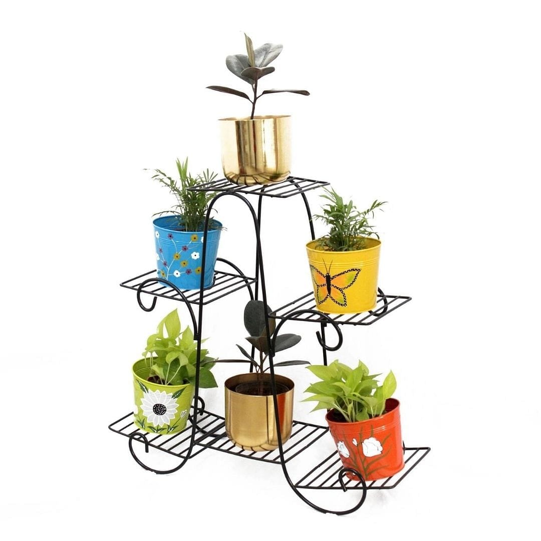 Eiffel Metal Planter Stand (6-Tier)