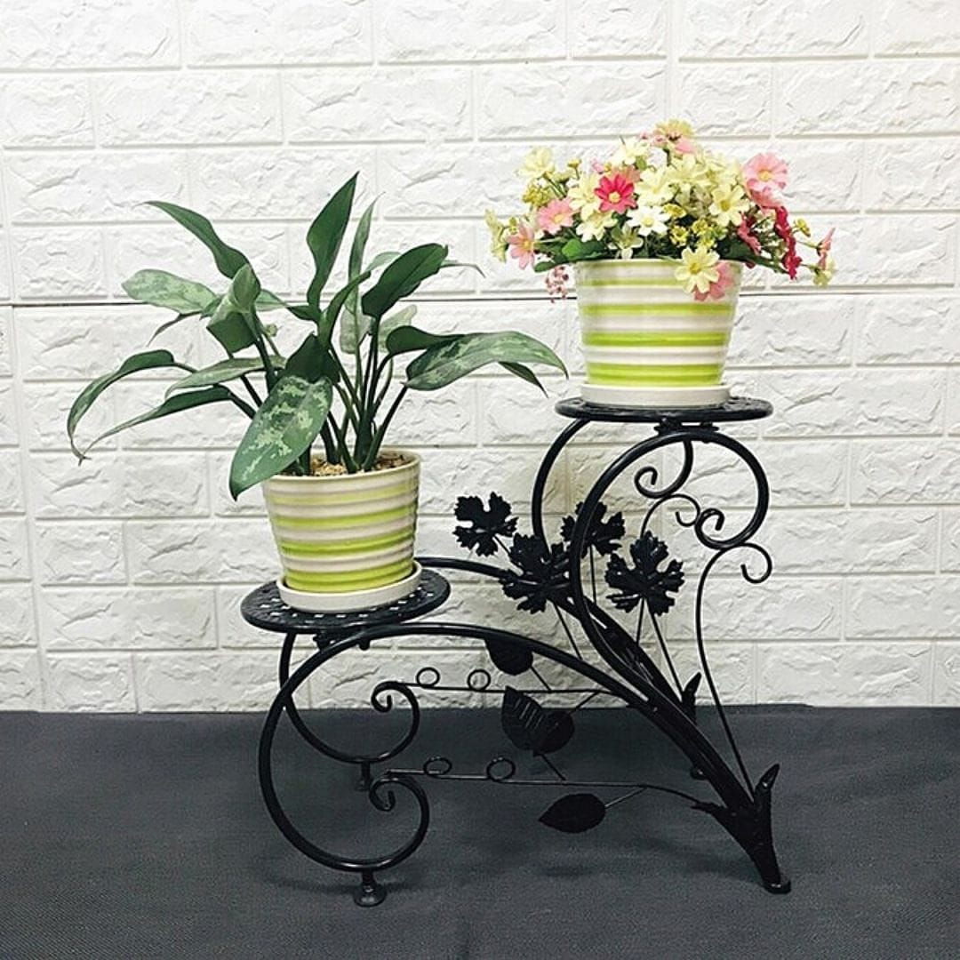 2-Tier Decorative Planter Stand