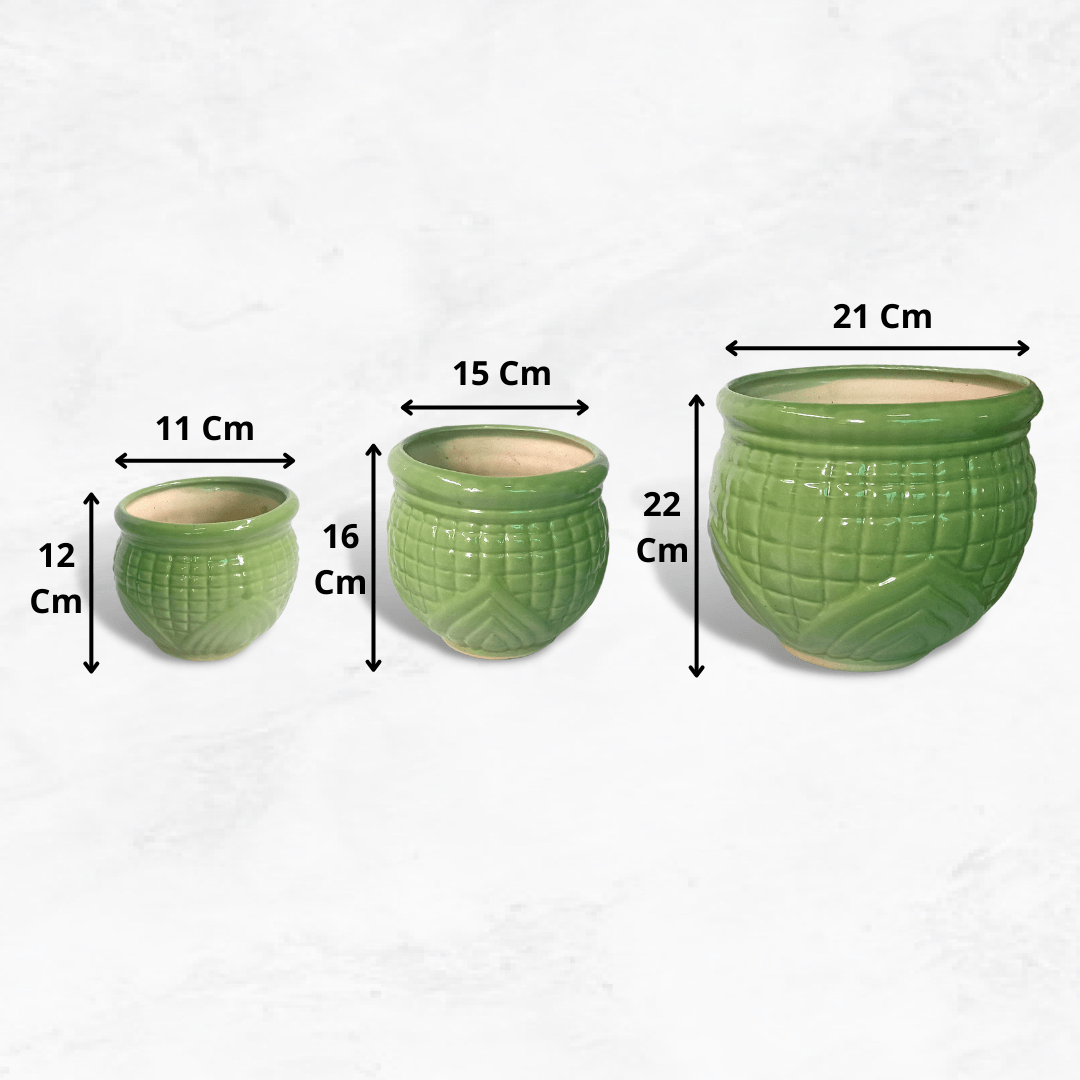 Kunda Matki Ceramic Pot Planter, For Decoration, Size: Medium