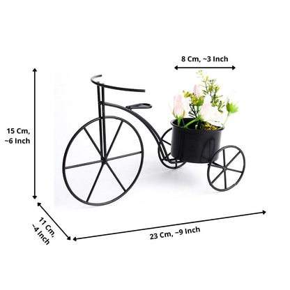 Black Tricycle Planter (Small)