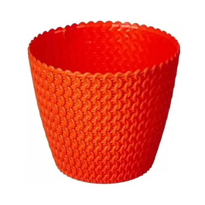5.5-Inch Butterfly Red Plastic Pots - Pack of 5/10