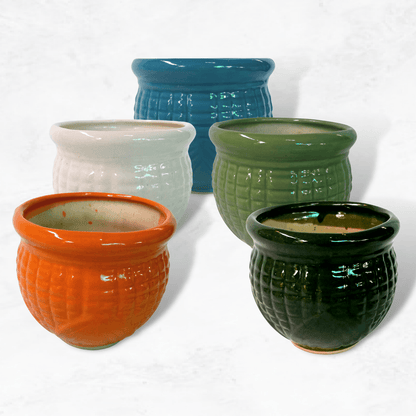 Matka Ceramic Planter Set (S/M/L Sizes)