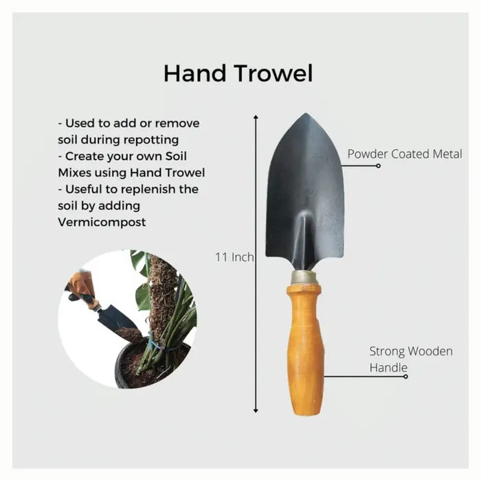 Basic Tools Kits - Set of 3 (Hand Trowel Big, Cutter, Gloves)