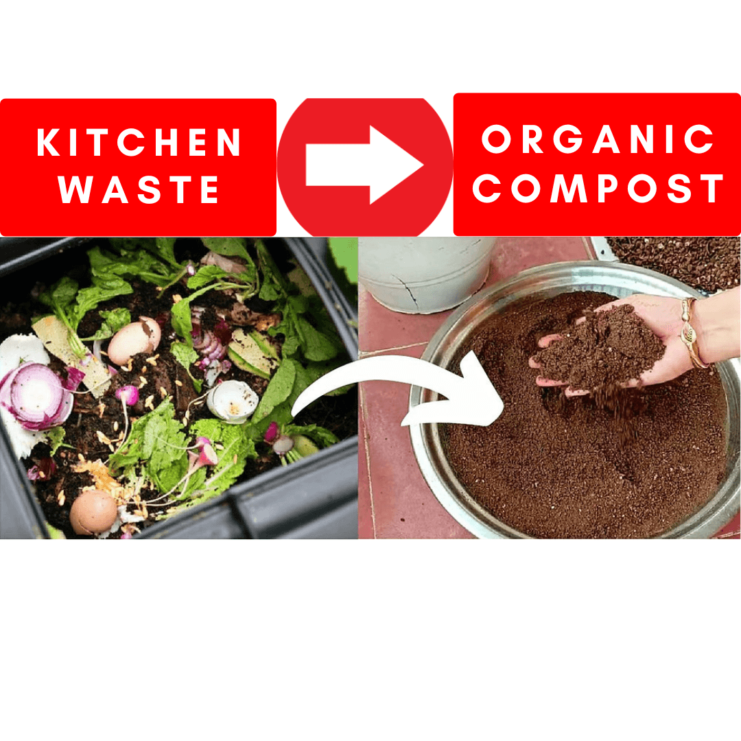 Organic Kitchen Waste Compost 1.5/3/5 Kg - All Rounder Fertilizer Mix