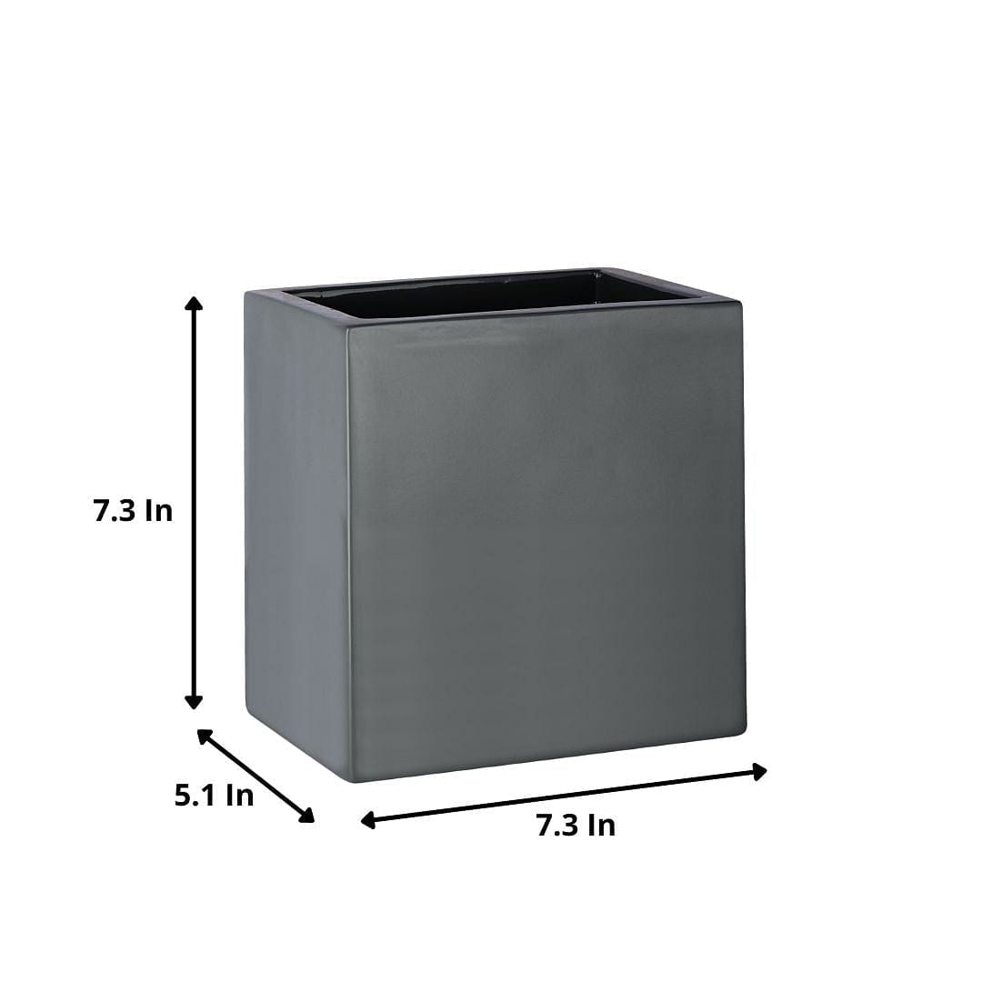 Cube Fleur Wall-Mount FRP Planter | Available Color White, Black, Green & Grey |