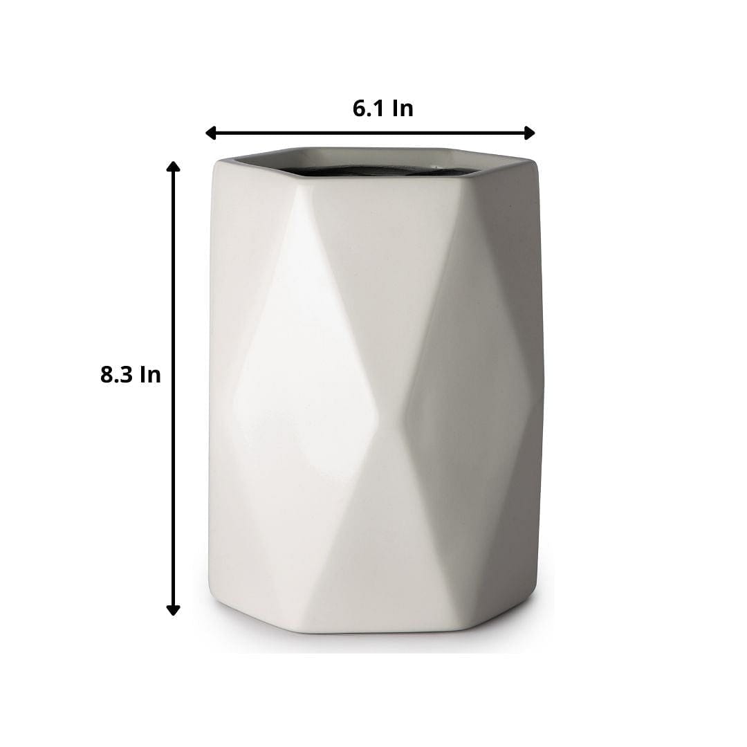 Diamond Tabletop FRP Planter | Available Color White, Black, Green & Grey |