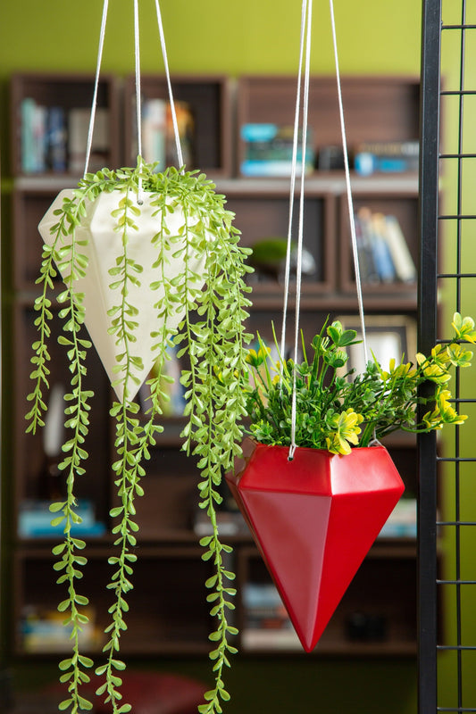diamond hanging planter Diamond Hanging Pocket FRP Planter