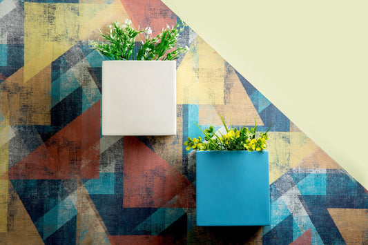 Cube Fleur Wall-Mount FRP Planter | Available Color White, Black, Green & Grey |