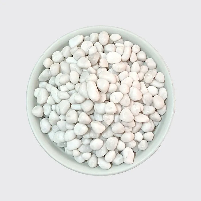 White Polished Stones (~10- 20 mm) - 3 Kg