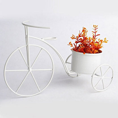 White Tricycle Planter (Small)